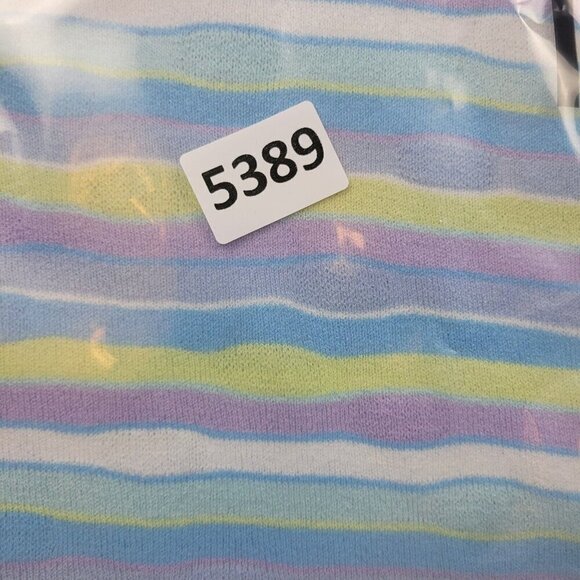 Sigrid Olsen Womens Tank Top Womens Large Knit Career Office Pastel Strip Easter - Picture 14 of 14